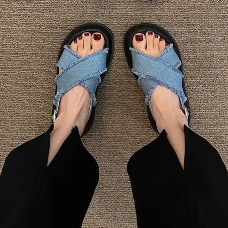 Sabrina Denim Sandaletler