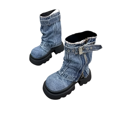 Moda Füzyon Denim Botları