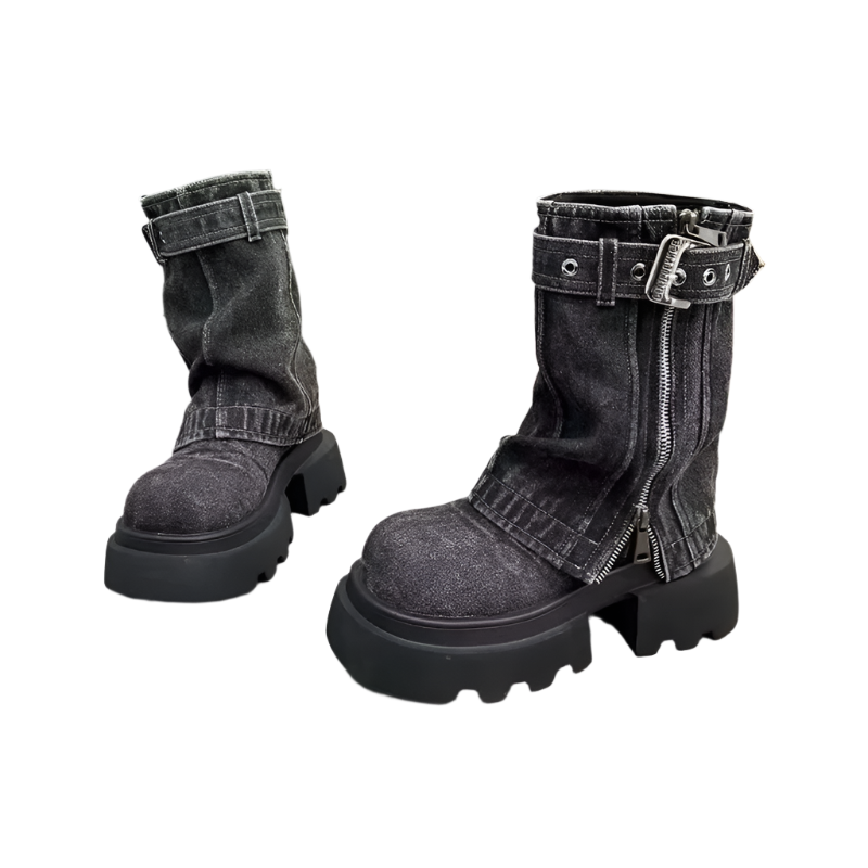 Moda Füzyon Denim Botları