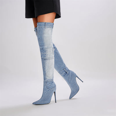 Jackson High Denim Topuklu Ayakkabılar