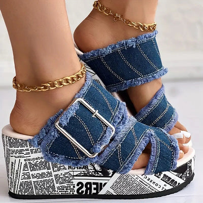 Marseille Denim Üst Terlikler