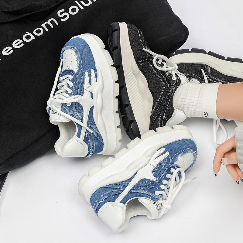Jordi Platform Denim Sneakerlar
