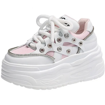 Fermuarlı Platform Sneaker
