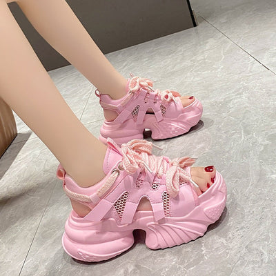 Retro Rave Platform Sandaletler
